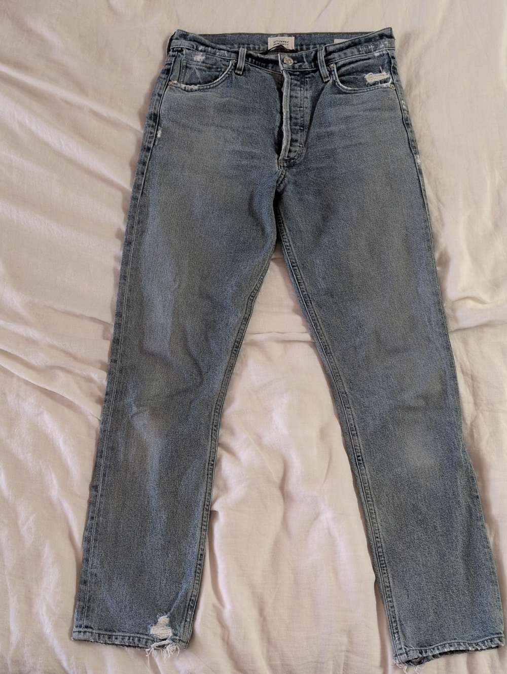 Citizens Of Humanity Light Blue Charlotte Straight Jeans